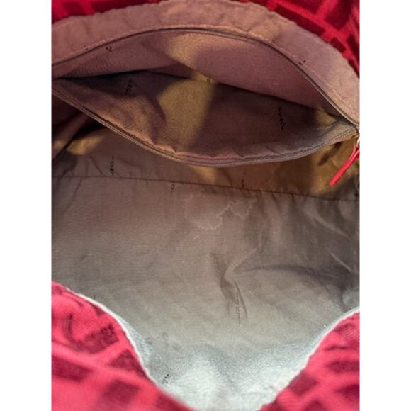 Fendi Red Zucca Chefs bag*Red Canvas & Leather*BEAUTIFUL CONDITION - Picture 10 of 16